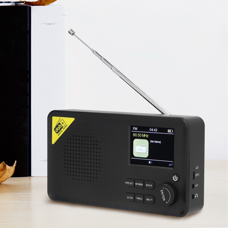 Portable Home DAB+ Digital Radio DAB Radio Lightweight Rechargeable Home