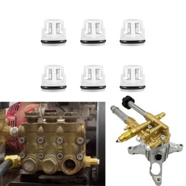 Ezbzyz AR2233 Pressure Washer Valve Kit Replacement for RMW Series Pumps, EZ Start, Black (6 Pack)