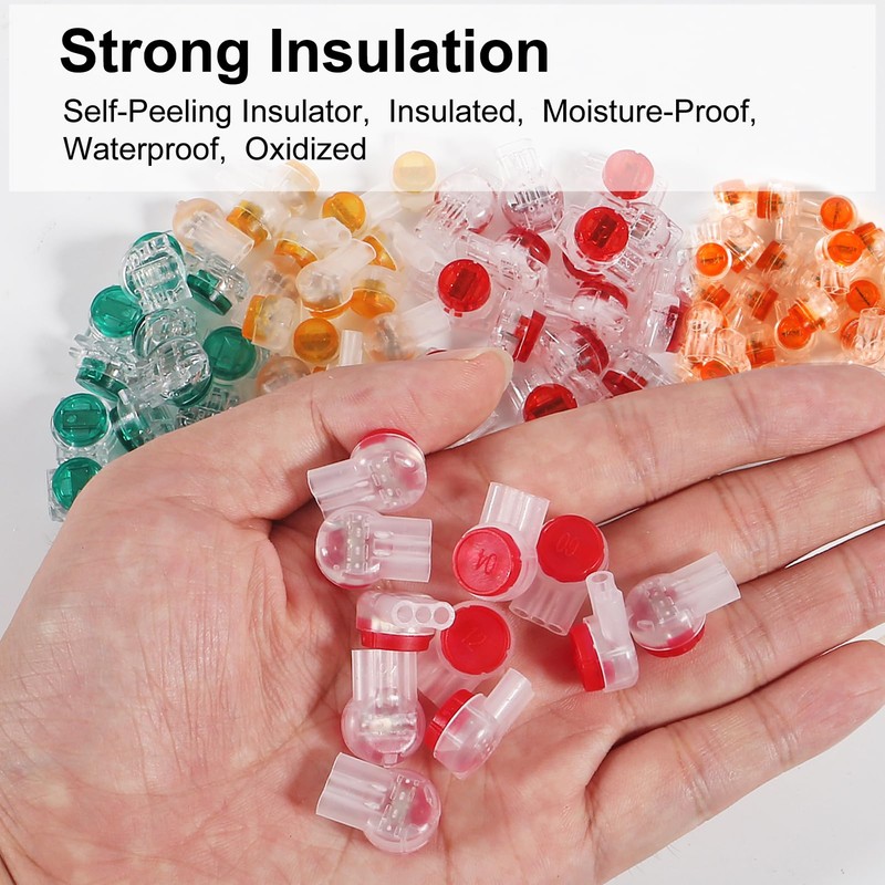Wire Connectors Assortment Kit 251pcs, Waterproof Gel-Filled IDC Network Cable