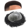 LYRICAL HAIR Afro Curly Toupee for Black Men 8X10 Full
