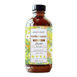 Mount of Olives Gethsemane Anointing Oil (Unscented) With Cosmeceuticals Derived from Biblical Botanicals - Volume: 4 Ounces (118ml)