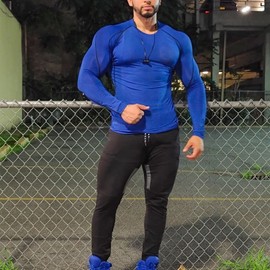 BROKIG Mens Gym Jogger Pants,Casual Slim Workout Sweatpants with Zipper Pockets Bodybuilding Athletic Pants(2 Pack-Black-Dary Grey,X-Large)