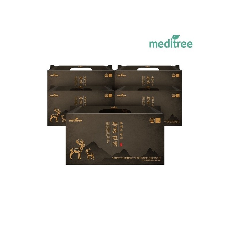 MediTree 메디트리 흑염소 담은 생 녹용진액 5박스(150포) Meditree Black Goat