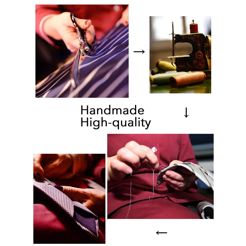 Jemygins Men’s Wedding Ties and Handkerchiefs - Plain Set with