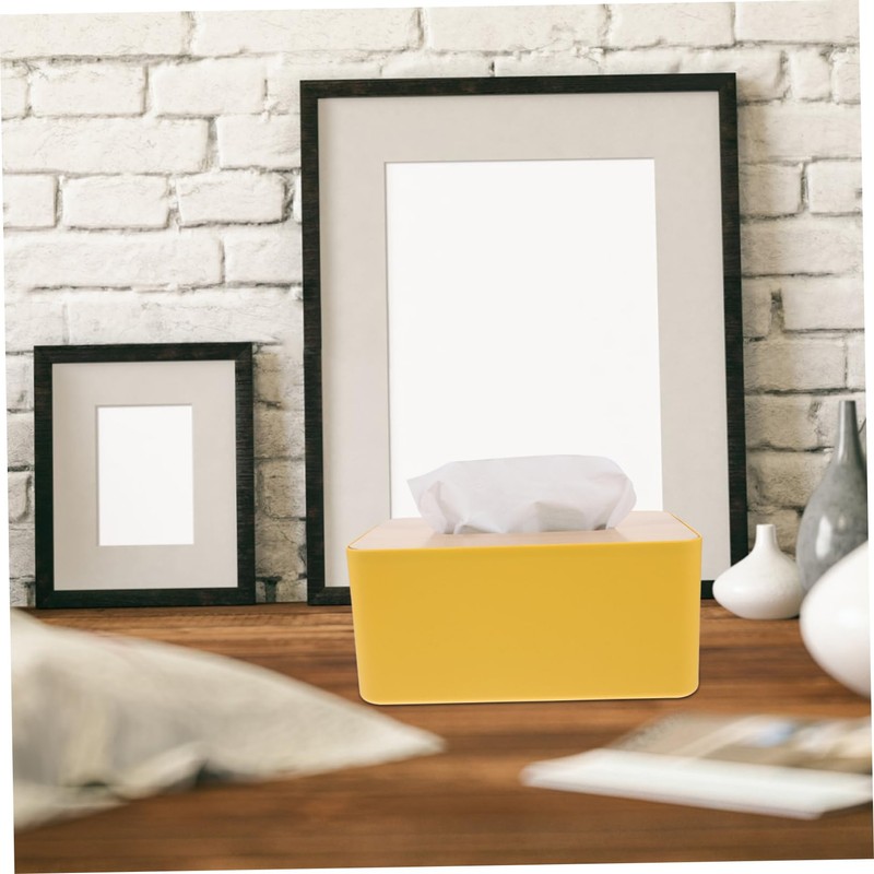 Alipis Pp Wood Desktop Tissue Box Napkin Storage Modern Design