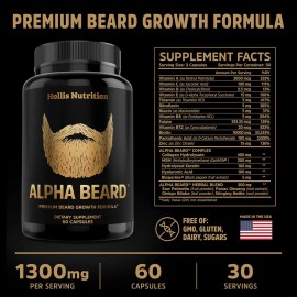 Vitaminas Alfa Para El Crecimiento De La Barba | Biotina 10
