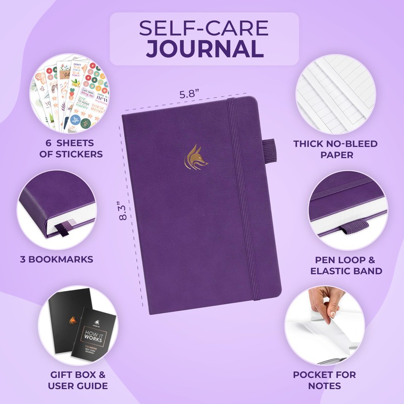 Clever Fox Self-Care Journal ¬Premium – Daily Gratitude & Mental