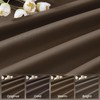 KangBang Brown Pinch Pleat Blackout Curtains 84 Inch Length for