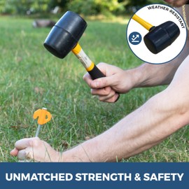 Peggi Mallet Hammer Tent Peg Quality Rubber Mallet for Installing Tent Pegs Durable Lightweight Tent & Awning Peg Hammer Rubber Mallet Camping Tent Peg Mallet Ideal for Slabs UPVC Window Installation