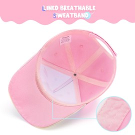 WAWSAM Kids Baseball Hat Baby Girls Unicorn Baseball Cap Girls Snapback Cap Pink Ball Cap for Girls Adjustable Trucker Cap (CA/US, Age, 4 Years, 8 Years, Little Girls, Unicorn Glitter)