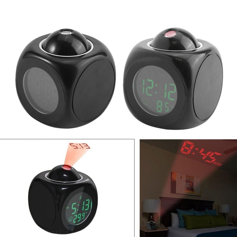 Multi-Function Digital LCD Wall Projection Voice Talking Temperature Display LED