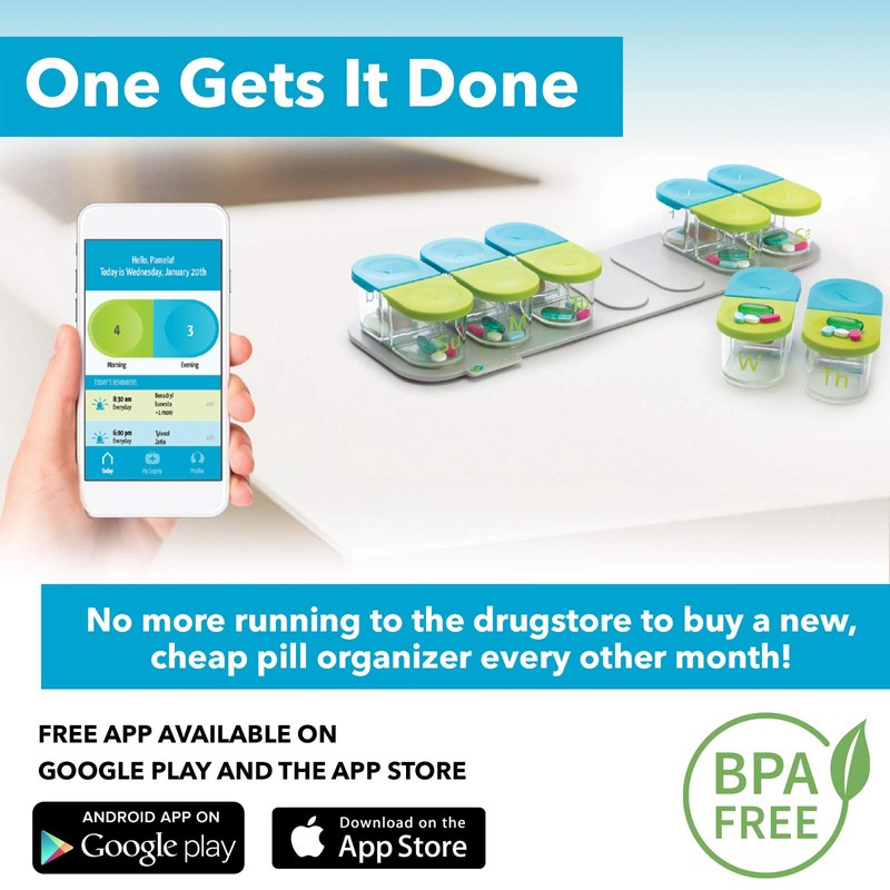 Sagely Smart XL Weekly Pill Sorter | Easy-to-Use Extra Large