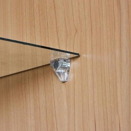 Pack of 20 Shelf Support 6 mm Plastic Transparent with Steel Pin – Shelf Holder – Shelf Support – Shelf Pins – Shelf Arch Support – Made of Solid Steel Item Number 9157206