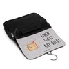 Mr. & Mrs. Panda Toast Party Toiletry Bag, gray, Hand