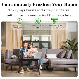 Automatic Air Freshener Spray Dispenser (6-Pack) Black