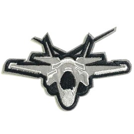 F-14 Fighter Plane Patch Iron-on Embroidered Applique for Clothing Vest, Sew-on Decorative Embroidery, Badge Emblem, Military, Air Force Patches