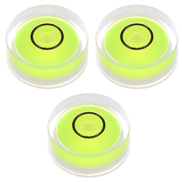 SGERUFZ 3 Pieces Measuring Tool Mini Round Level for Scales