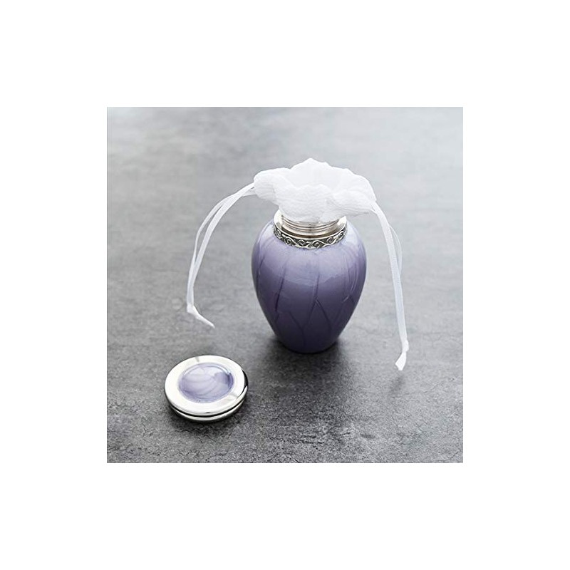 Mirai Sosu T-904S Mini Urn Pearl Blessing Lavender, Brass Screw