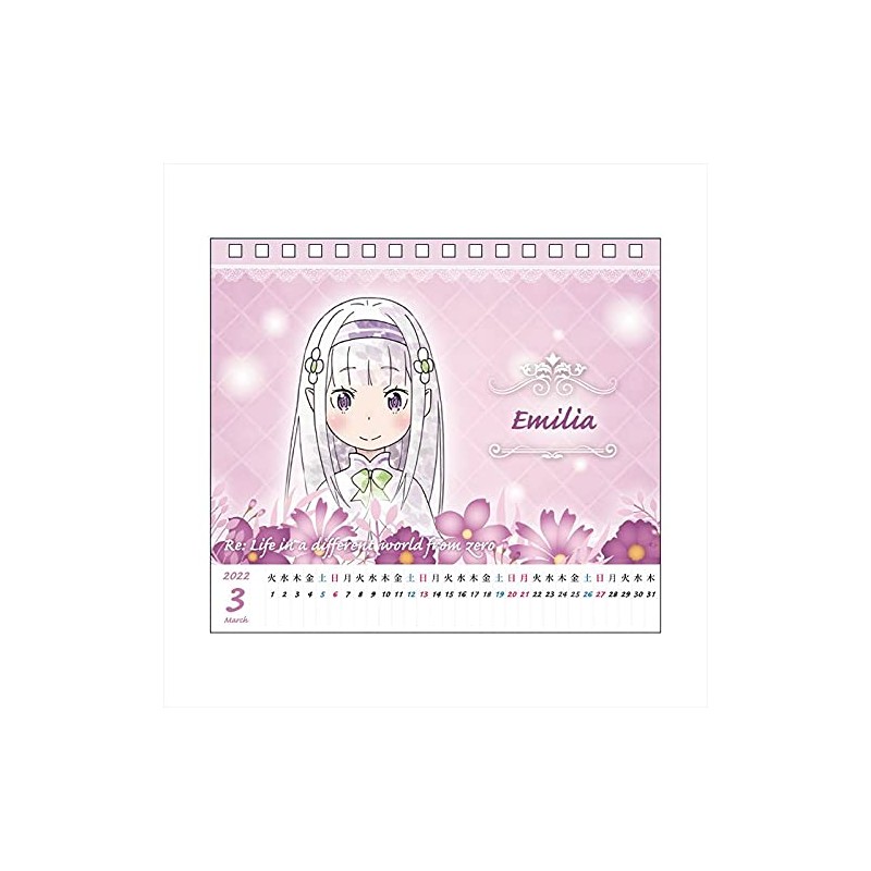 Re:Zero - Starting Life in Another World Desk Calendar