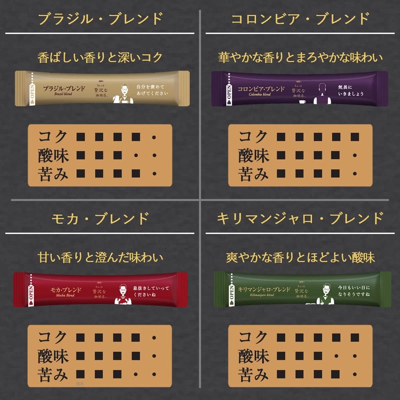 AGF Little Luxurious Coffee Shop Black In Box Stick Black