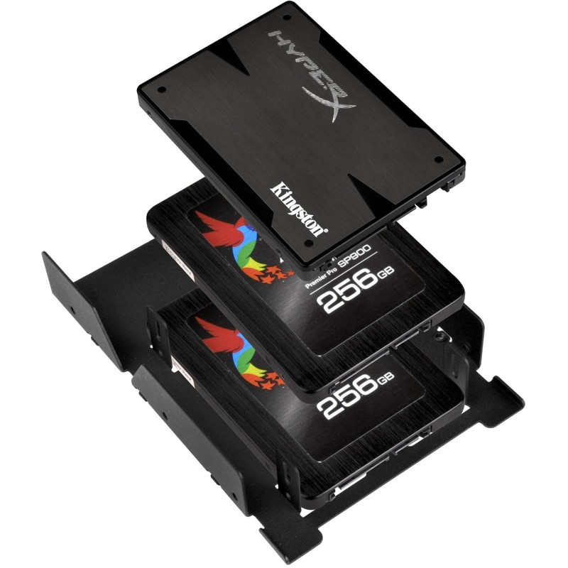 SilverStone SST-SDP08B-E - 3.5" to 3x 2.5" SSD/HDD Mounting Adapter