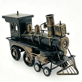 Faglonic Steam Train Model, Steam Train Gifts for Men, Vintage Model Train Gift for Home Office Desk Decor