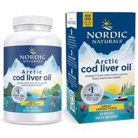 Nordic Naturals Nordic Naturals Arctic Cod Liver Oil, 750mg Lemon - 180 softgels