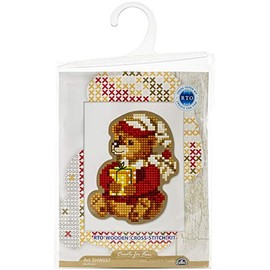 RTO BALTIC OU Cross Stitch KIT Teddy, Christmas Bear, One Size