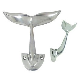 Small Whale Tail Hook Nautical Decor