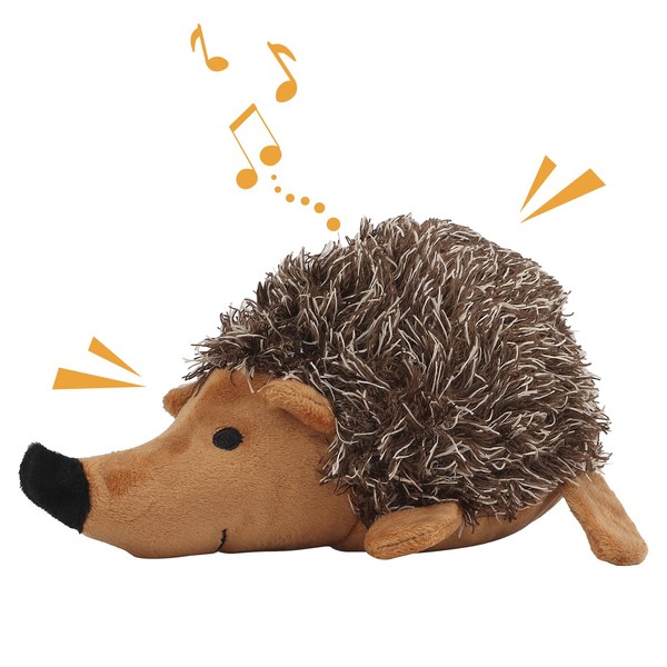 Pilipane Plush Dog Toy, Hedgehog Dog Squeaky Toy, Soft Animal