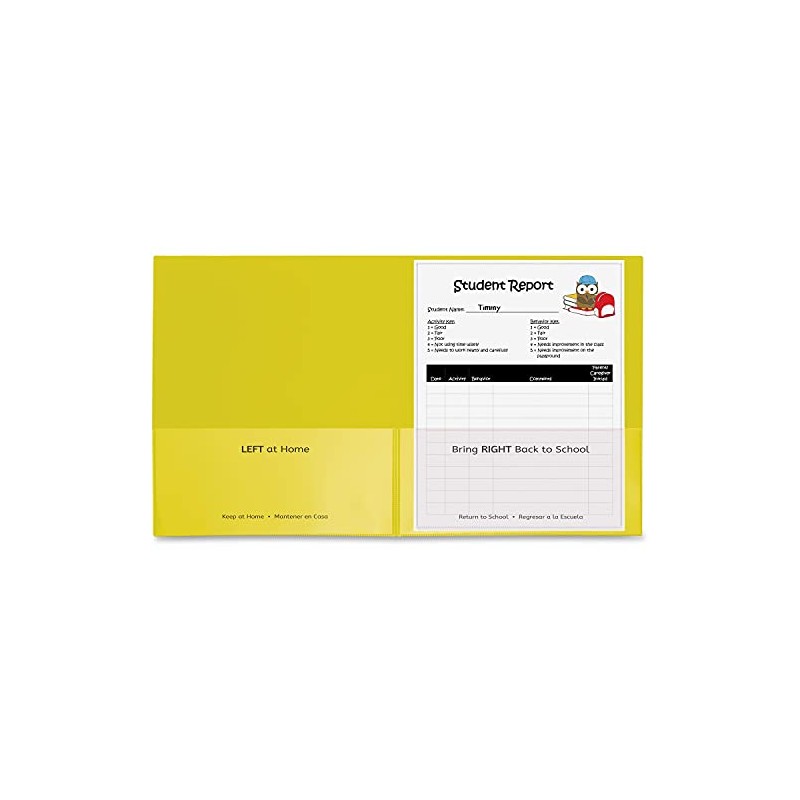 C-Line, Classroom Connector School-to-Home Folders, Letter, 8 1/2" x 11"