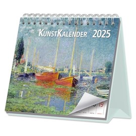 Kunstkalender Wochenkalender 2025: Der Tischkalender mit berühmten Meisterwerken zum Aufstellen