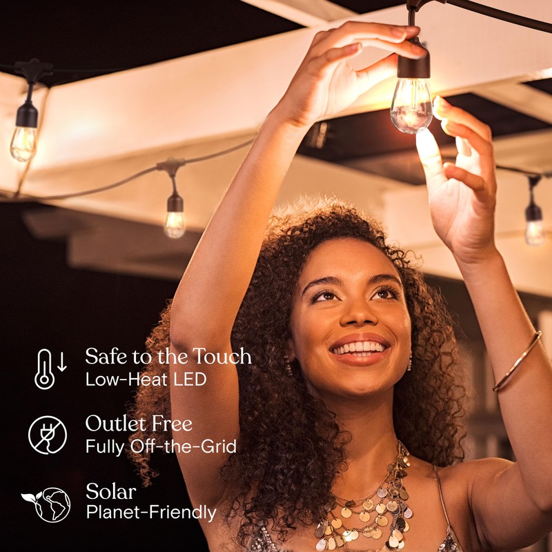 Brightech Ambience Pro Super Bright Solar - 48 Ft Remote