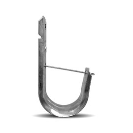 Titan Anchors 50-Pack 2" Wall Mount J Hook with Retainer Clip - Galvanized Steel Cable Management Hooks for Structured Cabling