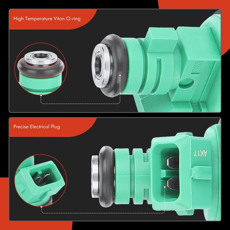 A-Premium Fuel Injectors Compatible with Kia Sportage 1995-2002 L4 2.0L,