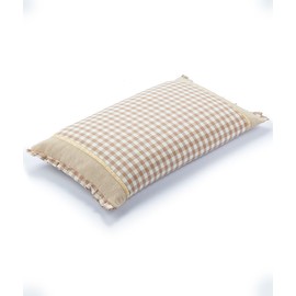 EDMILE Buckwheat Hull Pillow for Sleeping, Rectangle Buckwheat Neck Pillow, Cooling Support Customizable Height with Removable Cover, Firm Comfort for Spinal Alignment, 23 * 13 Inch (Khaki)