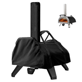 UDODIY Pizza Oven Cover - Portable Oxford Pizza Protective Cover, Ooni Karu 16 420D Waterproof Resistant Dust-Proof, 83x52x80cm