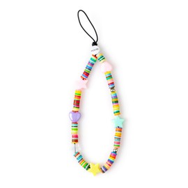 MOXYO Beaded Charm Bracelet Universal Wrist Strap Beaded Phone Lanyard, Works with All Smartphones and Anchor Systems (Multi Color)