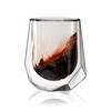 Viski Alchemi Aerating Wine Glass, Double Walled Tasting Tumbler for
