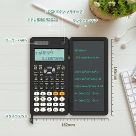 ROATEE Scientific Calculator, Electronic Memo Pad with Calculator, 417, Multi-functional Electronic Calculator, 2-in-1 Calculation, Statistical Calculation, Mathematical Natural Display, 4-Line Display, Functions and Functions, Scientific Calculator, Sol