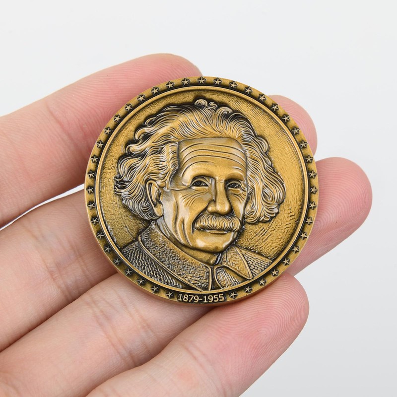 Einstein Commemorative Coin-Tribute to Genius,Symbol of Innovation & Curiosity, for