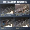 sourcing map Electric Window Regulator Switch Universal Pack of 4