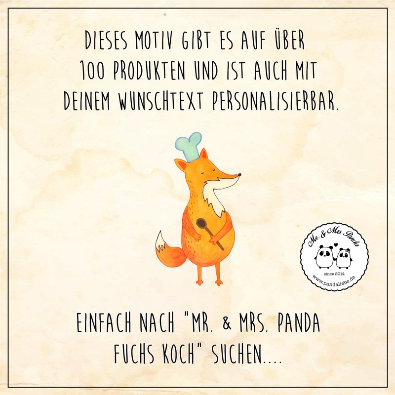 Mr. & Mrs. Panda Pot Mat Fox Chef Gift Chefs