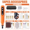 Powerful Mini Cordless Rotary Tool Kit with 5-Speed and USB