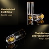 DUJUST Crystal Shot Glasses (2oz), Shot Glass Set Decorated with