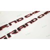 Grand Cherokee 2PCS Door Gloss Black Red Emblems Fit For
