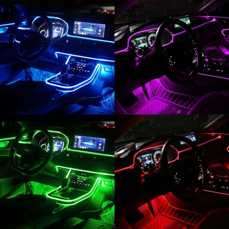 USB Car LED Lights, Interior Car Lights Strip with APP