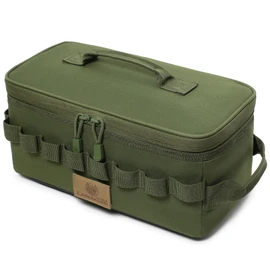 Lemubeane Tactical Camping Storage Bag 9L Tactical Utility Tote Bag Camping Cookware Organizer Trunk Organizer (Army Green)