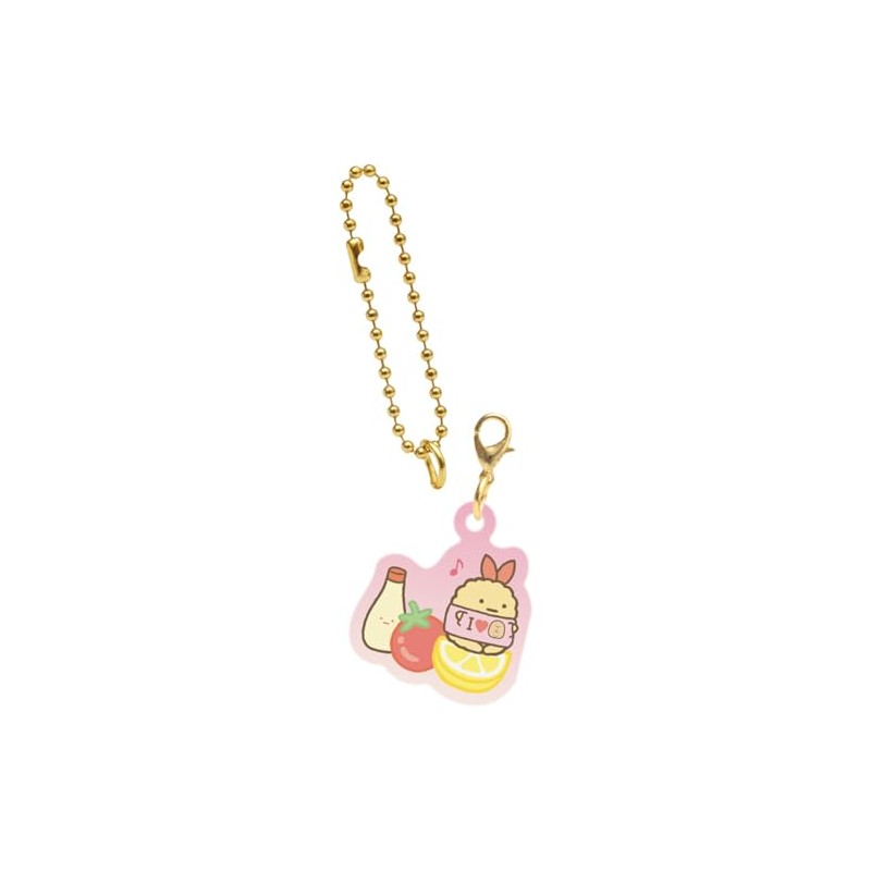 San-X AB17502 Sumikko Nakayoshi Key Holder, Shrimp Furano Tail, Tonkatsu
