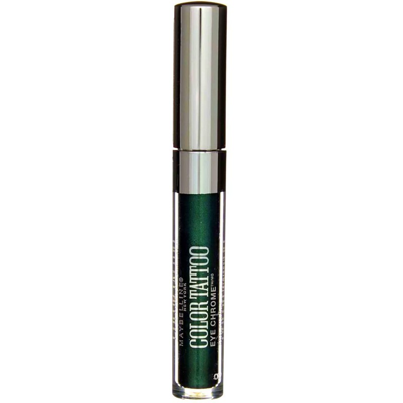 Maybelline New York Color Tattoo Eye Chrome Shadow, Electric Emerald,